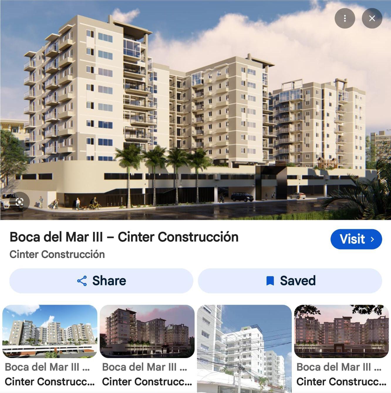 Información sobre servicios una construccion
